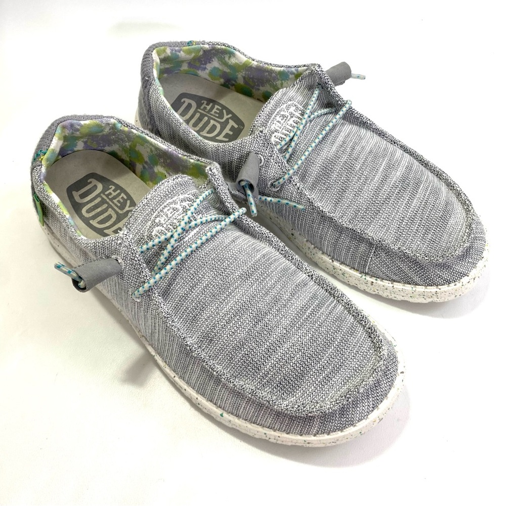 Hey Dude Wendy Slip On Lightweight Casual Womens Shoes 9 Gray